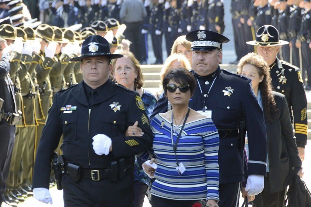 Law enforcement ceremony procession